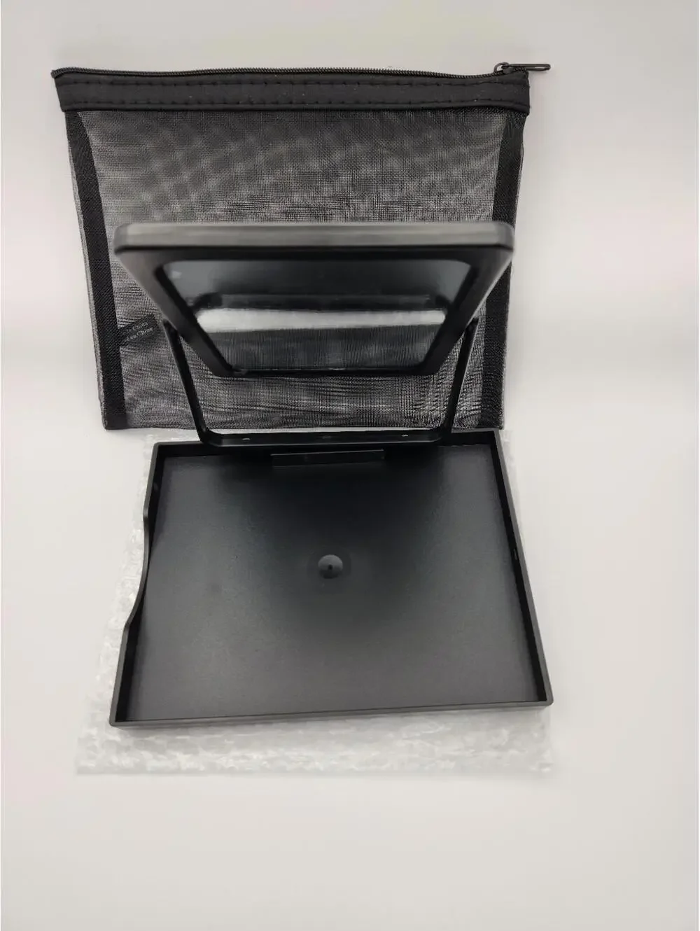 Mary Kay Folding Travel Makeup Mirror & Tray Stand w/ Mesh Zippered Bag NEW!